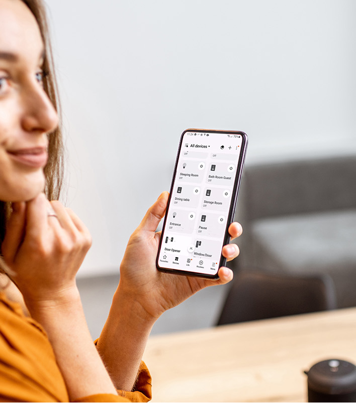 sterowanie automatyką domową z telefonu abb